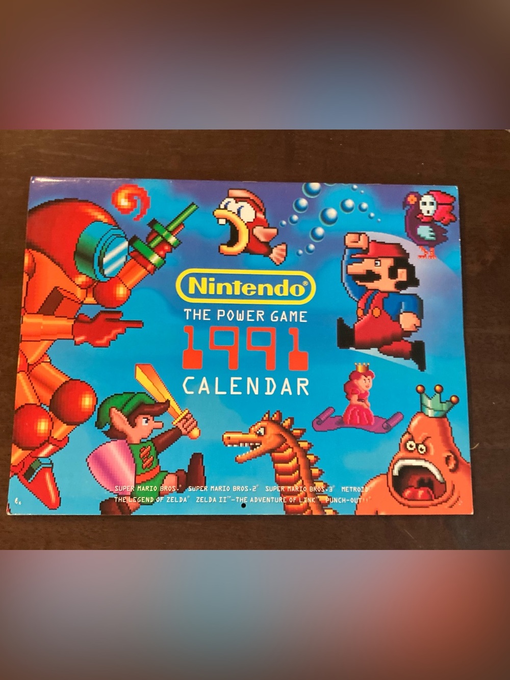 VTG 1991 Nintendo Power "The Power Game" Calendar